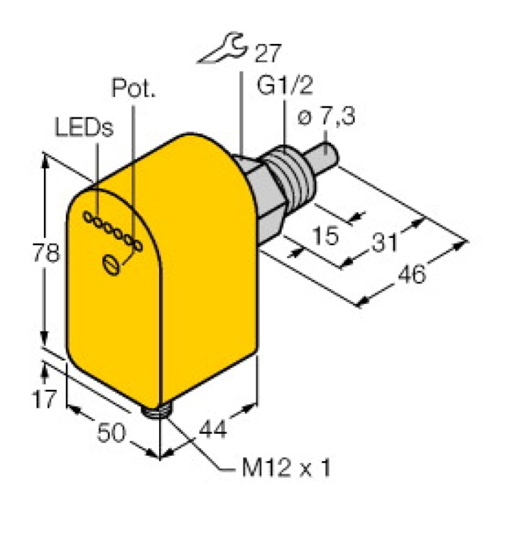 TURCK Fluidsensor Durchfluss kalorimetrisch - A303650 